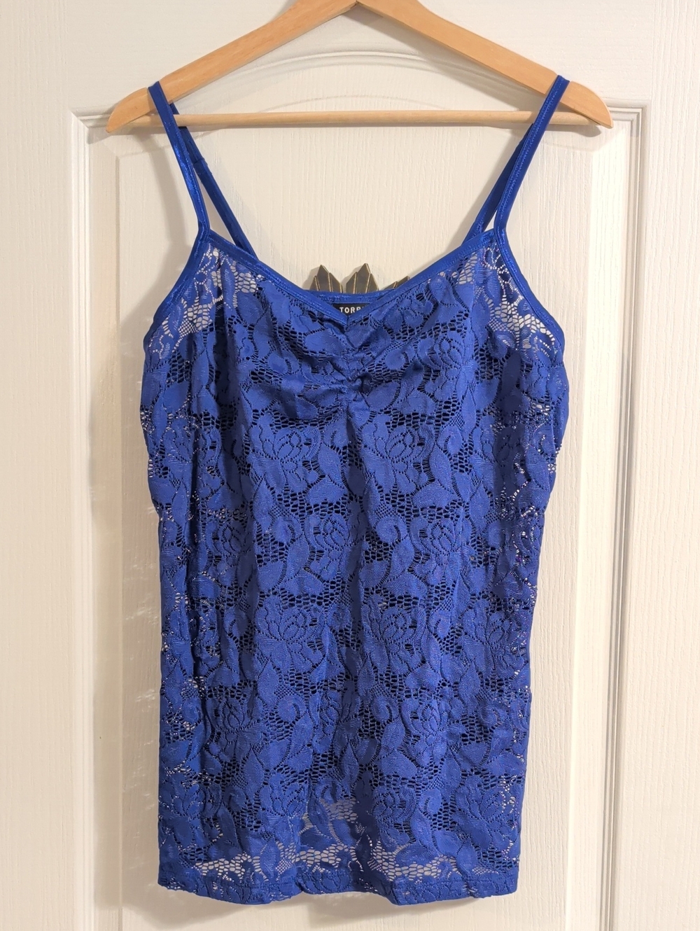 torrid Royal Blue Floral Lace Cami